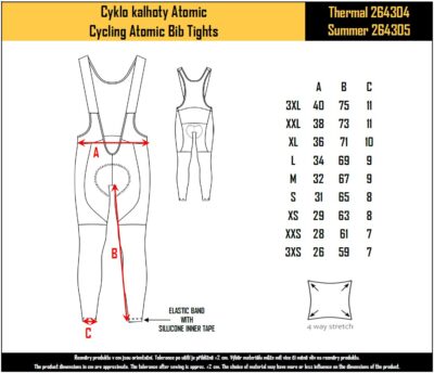Cyklo Kalhoty Atomic Summer UNI - Image 2